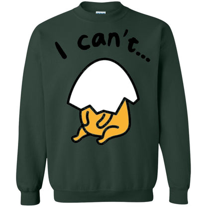 Film T-shirt Gudetama Lazy Egg I Can't Forest Green