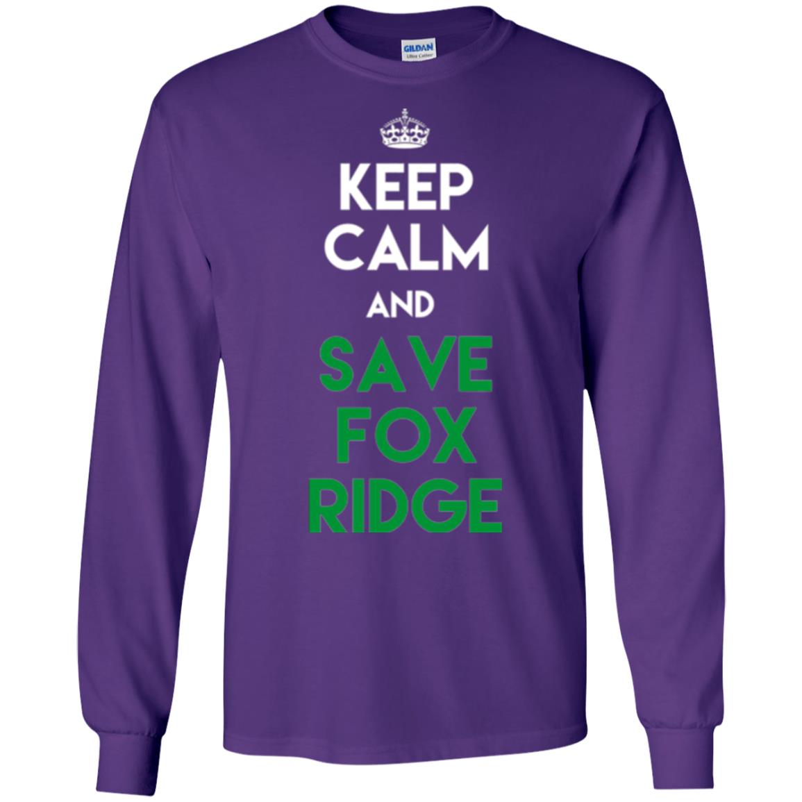 Elementary T-shirt Keep Calm And Save Fox Ridge T-shirt Purple