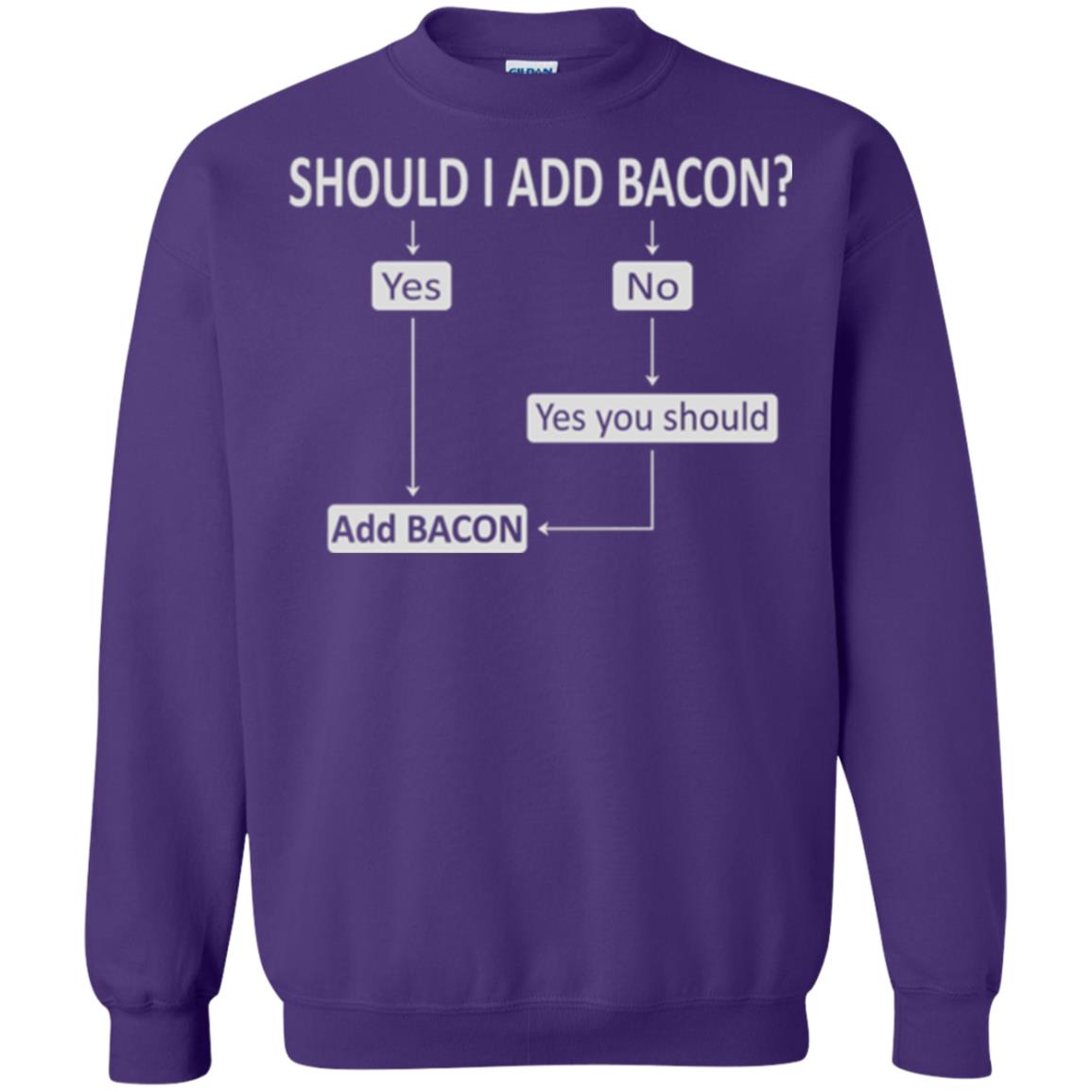 Bacon Lovers T-shirt Shoud I Add Bacon Purple