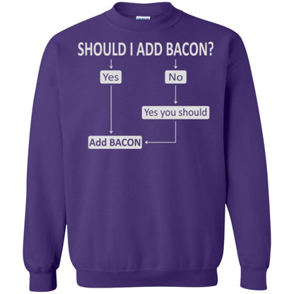 Bacon Lovers T-shirt Shoud I Add Bacon Purple