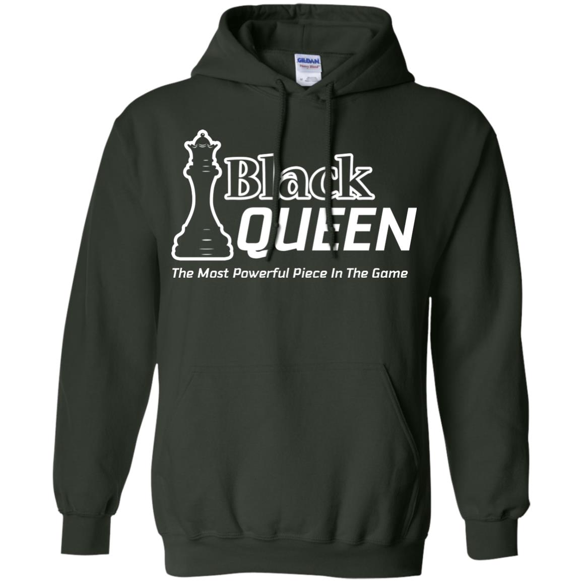 Black Queen Proud Black Woman African American T-shirt Forest Green
