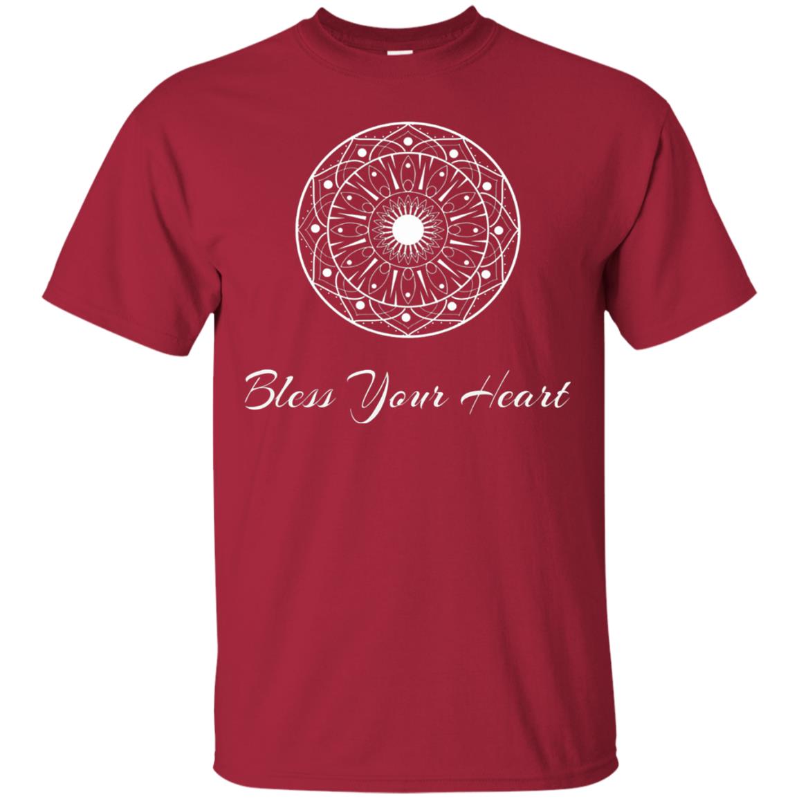 Bless Your Heart Mandala T-shirt Cardinal
