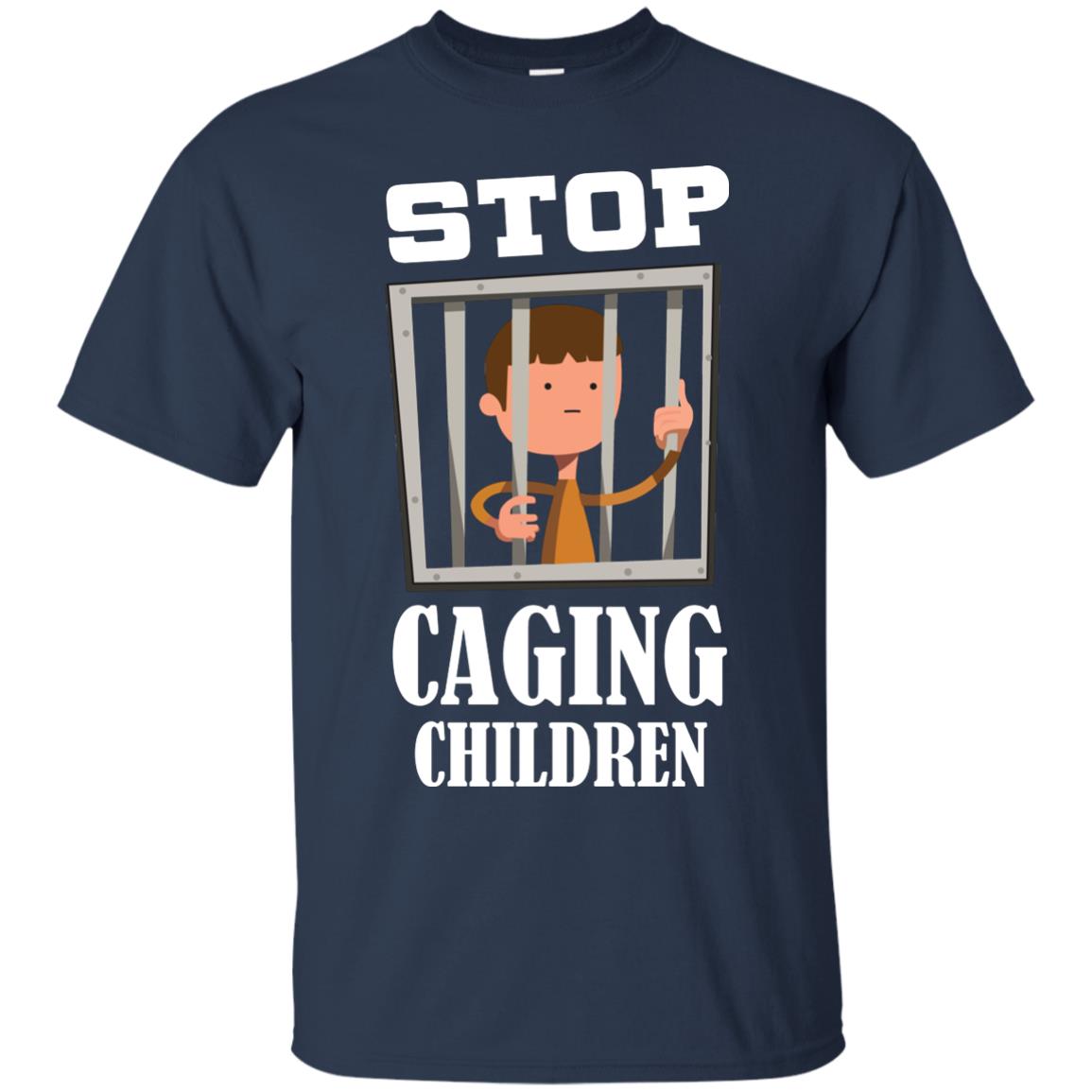 Stop Caging Children Shirt Navy
