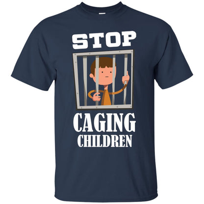 Stop Caging Children Shirt Navy
