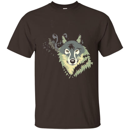 Wolf Pack Dog Painted Animal Lovers T-shirt Dark Chocolate