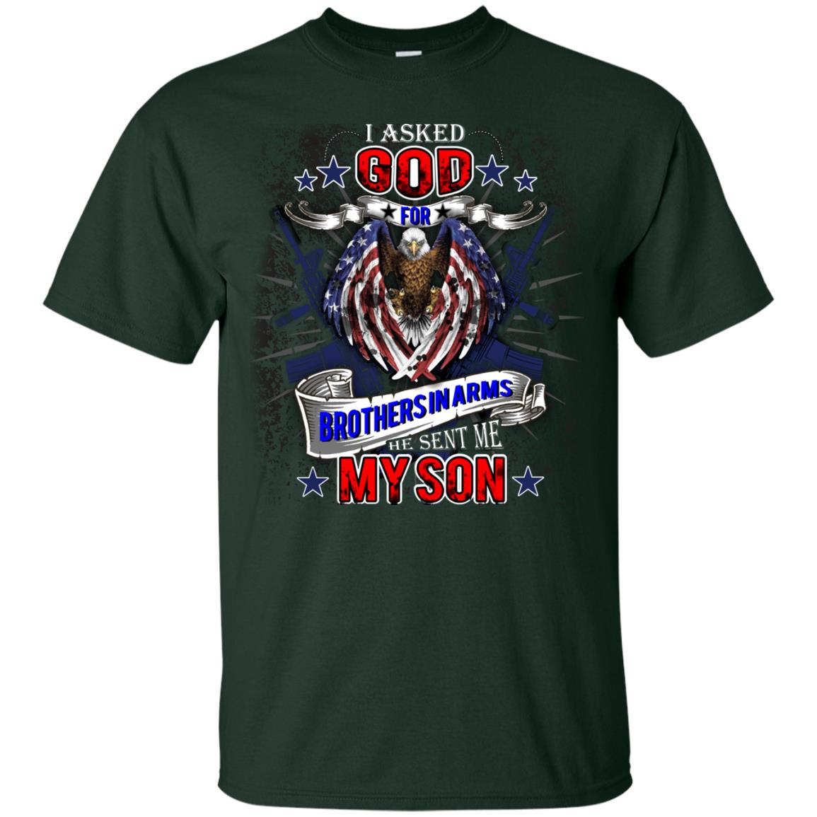 God Sent Me My Son Daddy T-shirt Forest