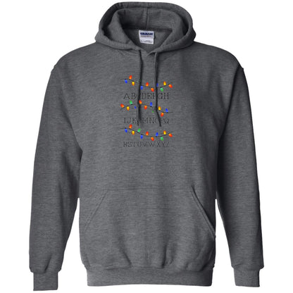 Christmas T-shirt Fairy Lights Dark Heather