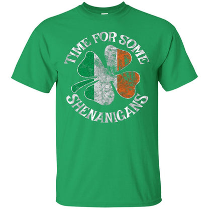 Time For Some Shenanigans St. Patrick_s Day T-shirt Irish Green