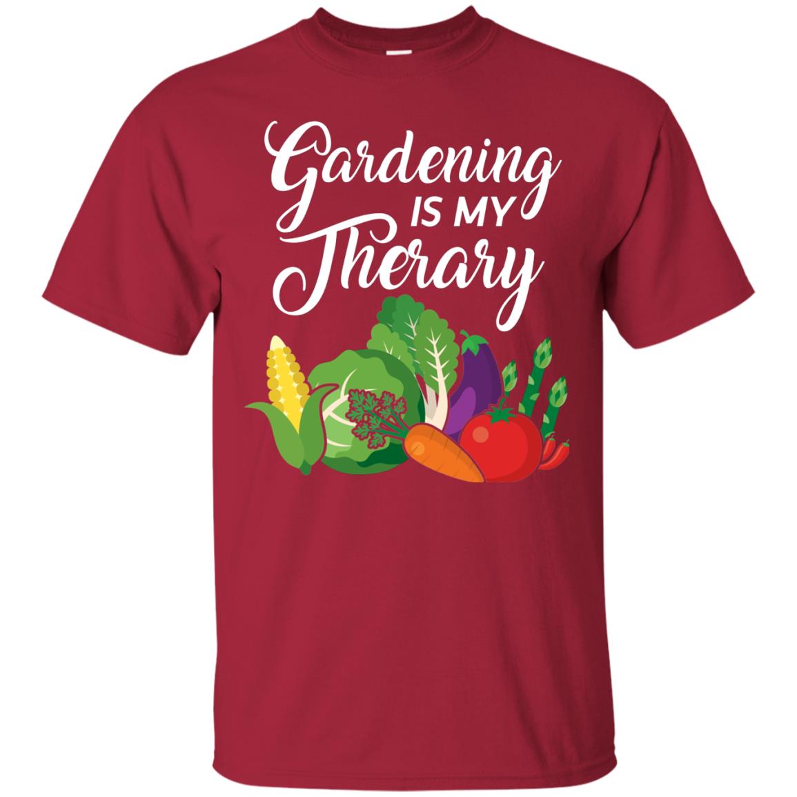 Gardening Is My Therapy Best Idea Shirt For Gardener Cardinal