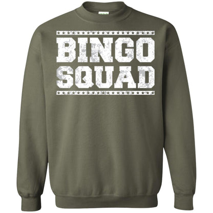 Bingo Squad Distressed Style Lucky Player T-shirt Military Green