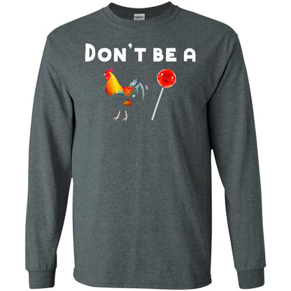 Dont Be A Sucker Funny Chicken And Candy Shirt Dark Heather