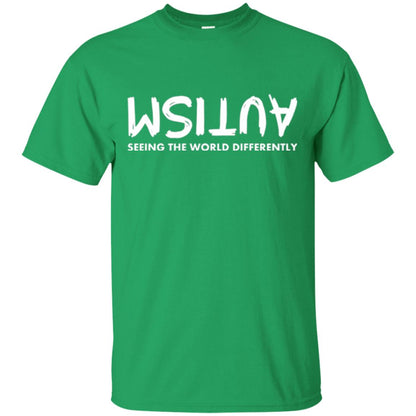 Pround Autism Shirt Seeing The World Differently Irish Green