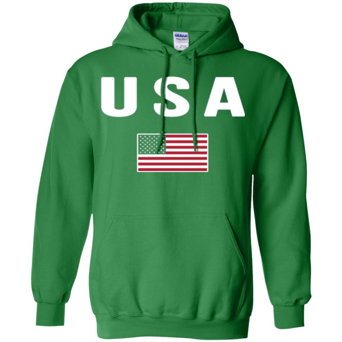 American Flag Us America United States T-shirt Irish Green