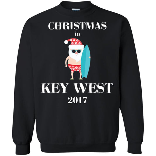 Family Vacation T-shirt Christmas In Key West 2017 Black
