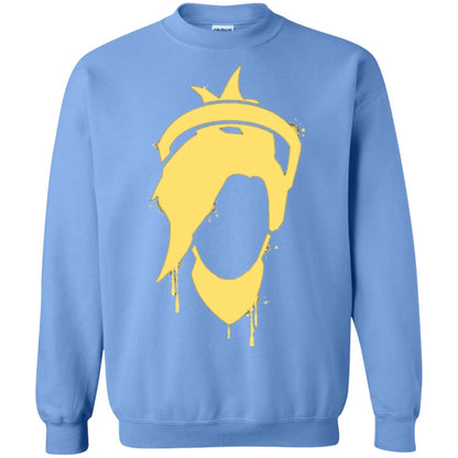 Overwatch Mercy Icon Spray T-shirt Carolina Blue