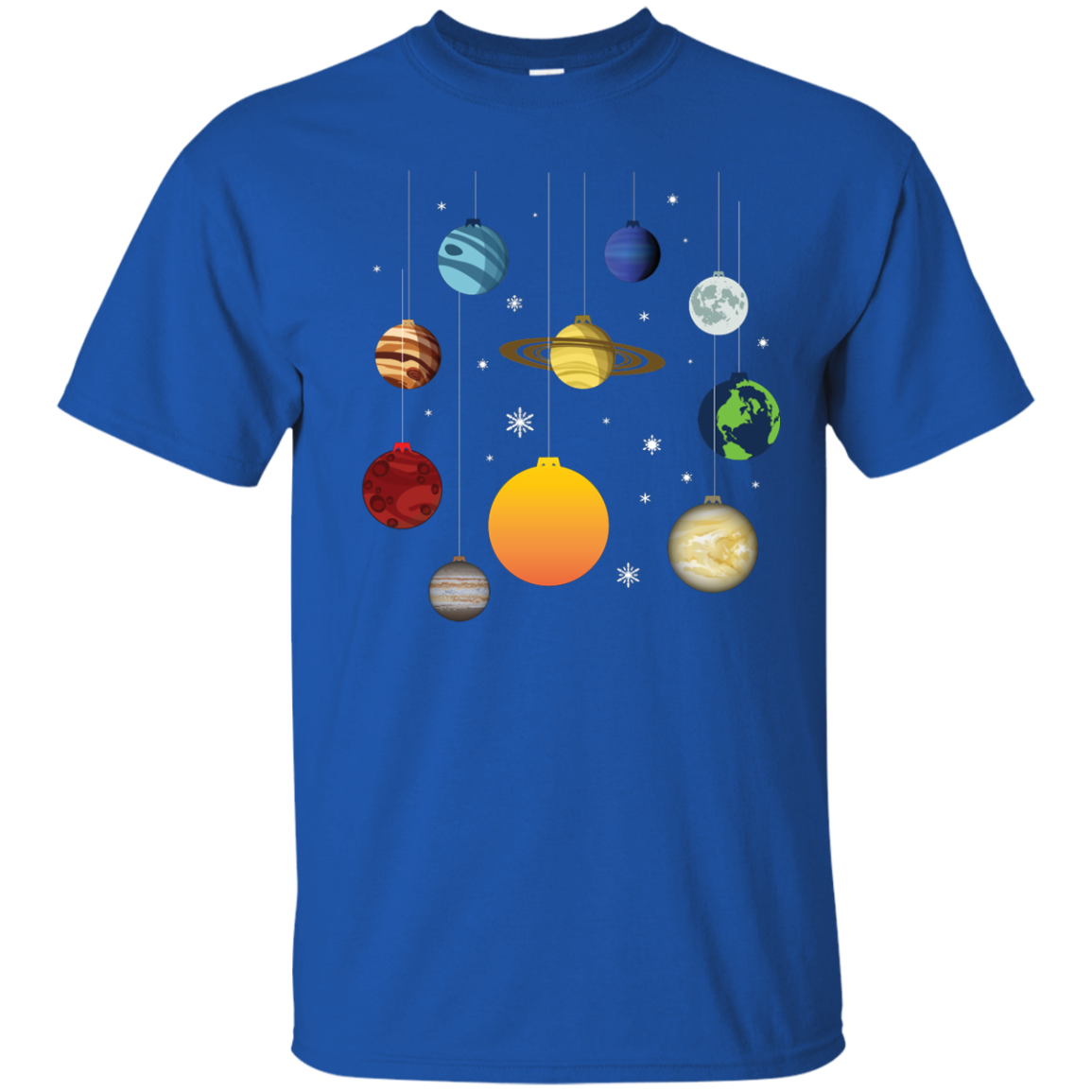 Christmas T-shirt Joy To Universe Christmas Royal