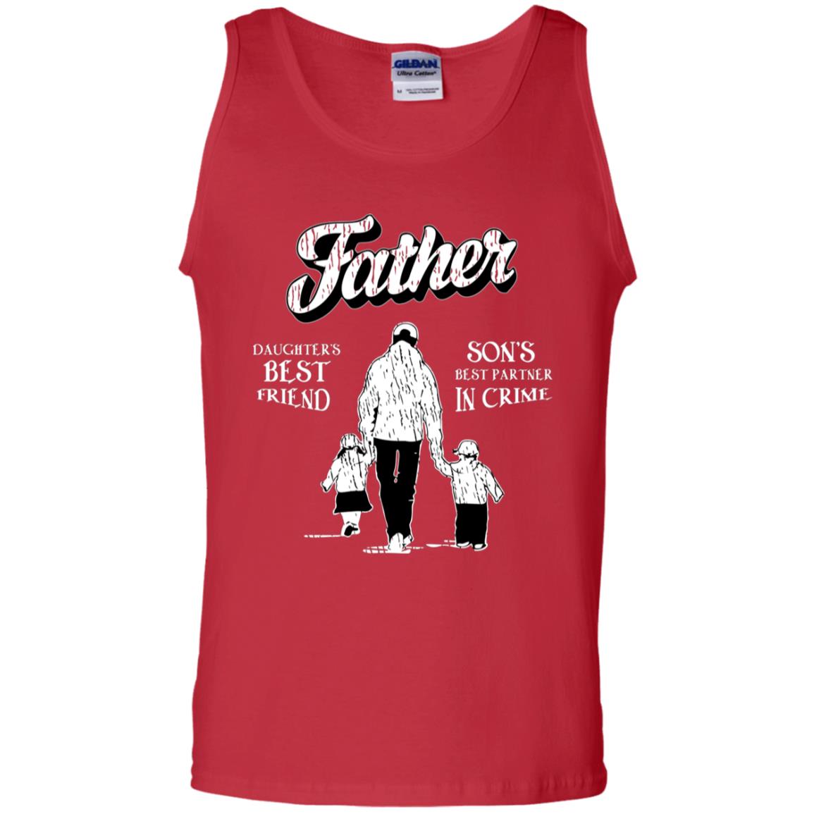 Father Is Daugther's Best Friend Son's Best Partner In Crime Shirt Red