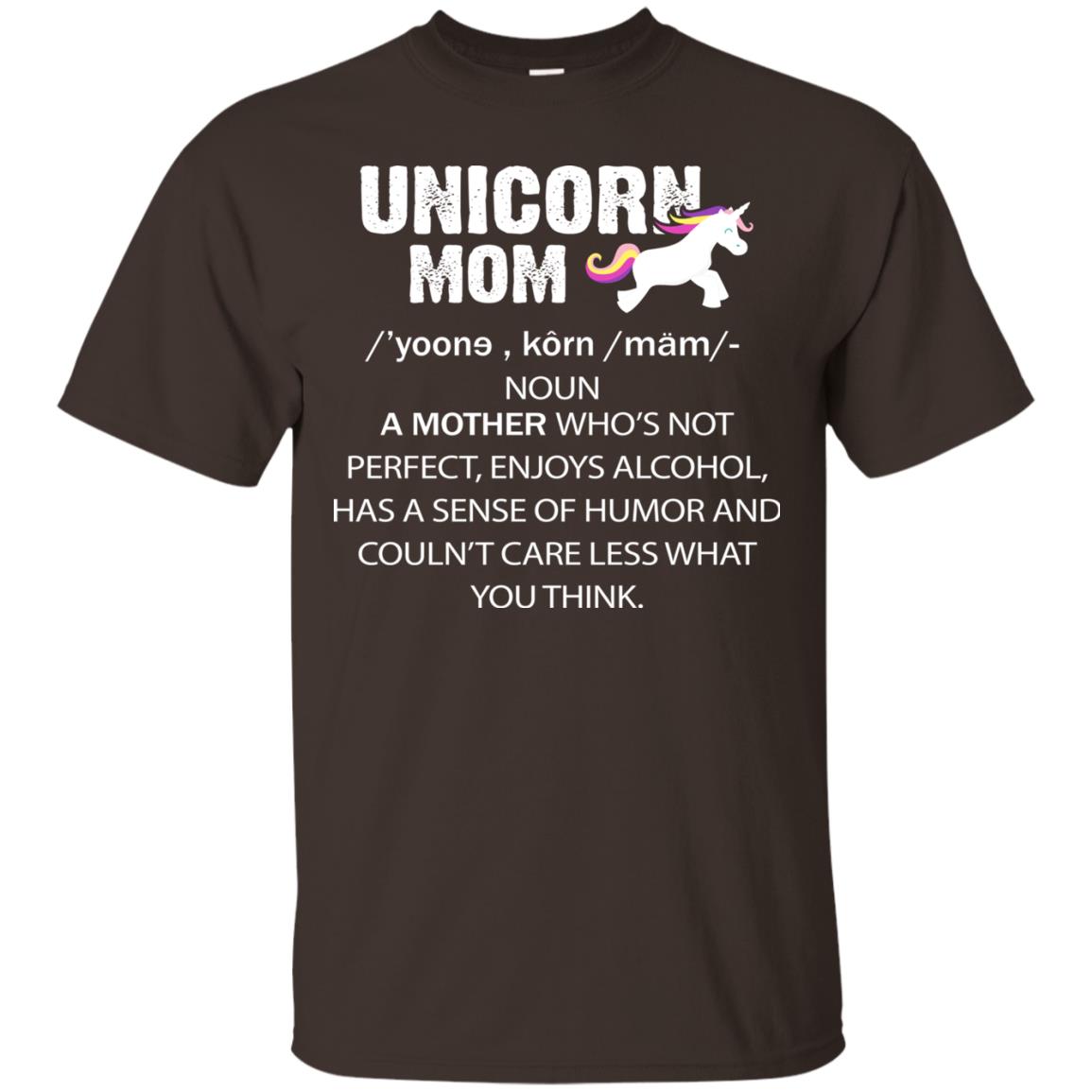 Unicorn Mom Shirt Dark Chocolate