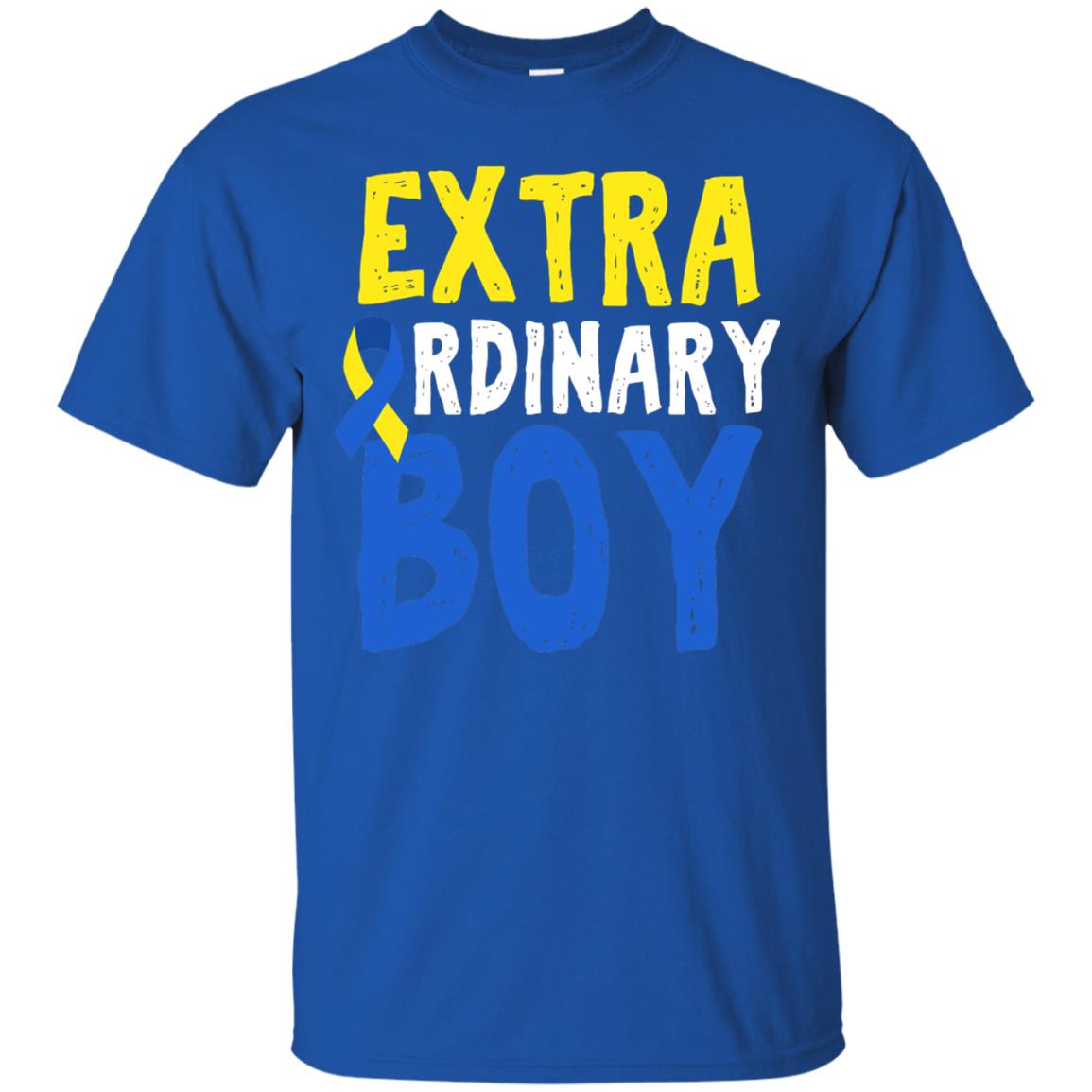 World Down Syndrome Day Shirt Extra Ordinary Boy Royal