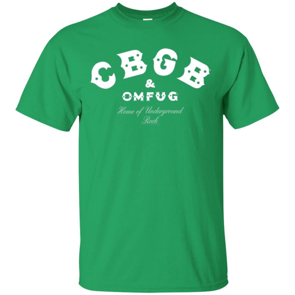 Music T-shirt Cbgb And Omfug Home Of Underground Rock Irish Green