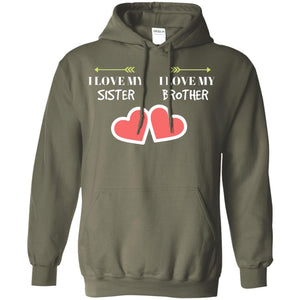 I Love My Sister I Love My Brother Family Shirt