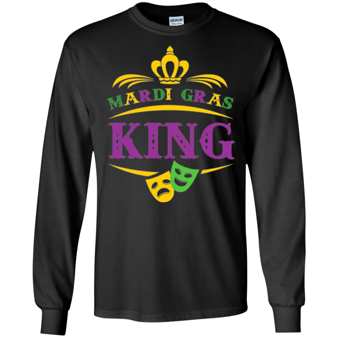 Mardi Gras King Gift T-shirt Black