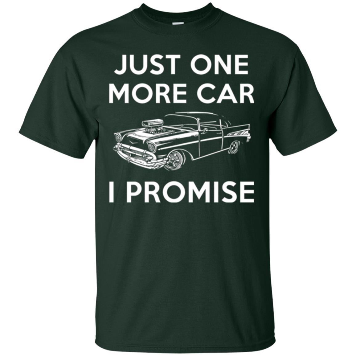 Car Lover T-shirt Just One More Car Forest Green