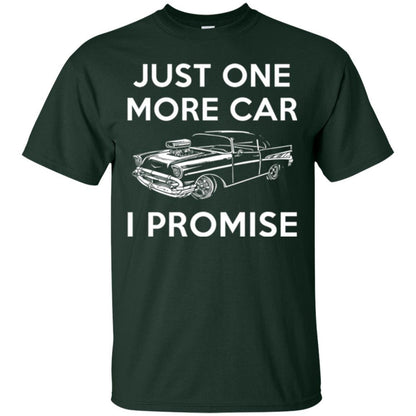 Car Lover T-shirt Just One More Car Forest Green