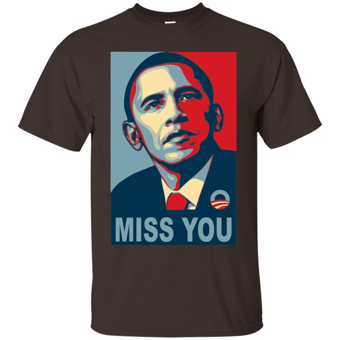 American President Miss You Political T-shirt Dark Chocolate