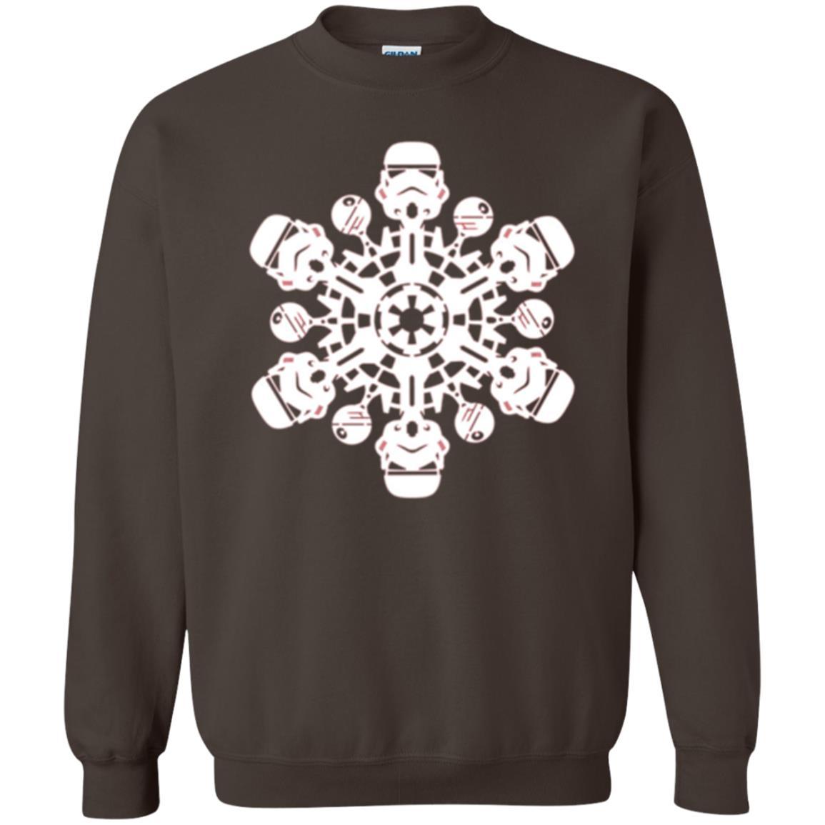Film T-shirt Star Wars Stormtrooper Christmas Snowflake Graphic Dark Chocolate