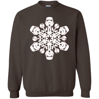 Film T-shirt Star Wars Stormtrooper Christmas Snowflake Graphic Dark Chocolate