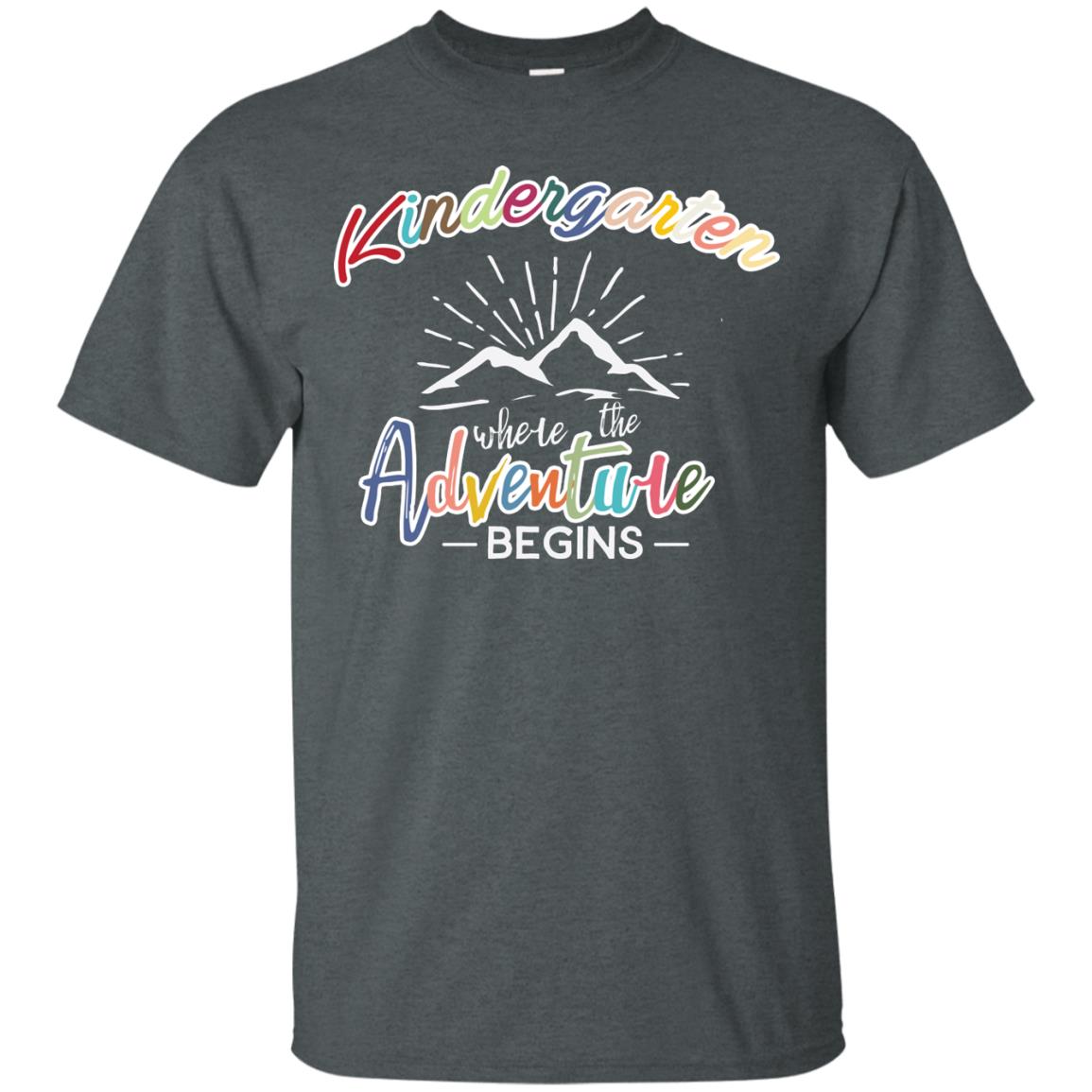 Kindergarten Where The Adventure Begins Shirt Dark Heather
