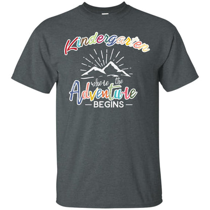 Kindergarten Where The Adventure Begins Shirt Dark Heather