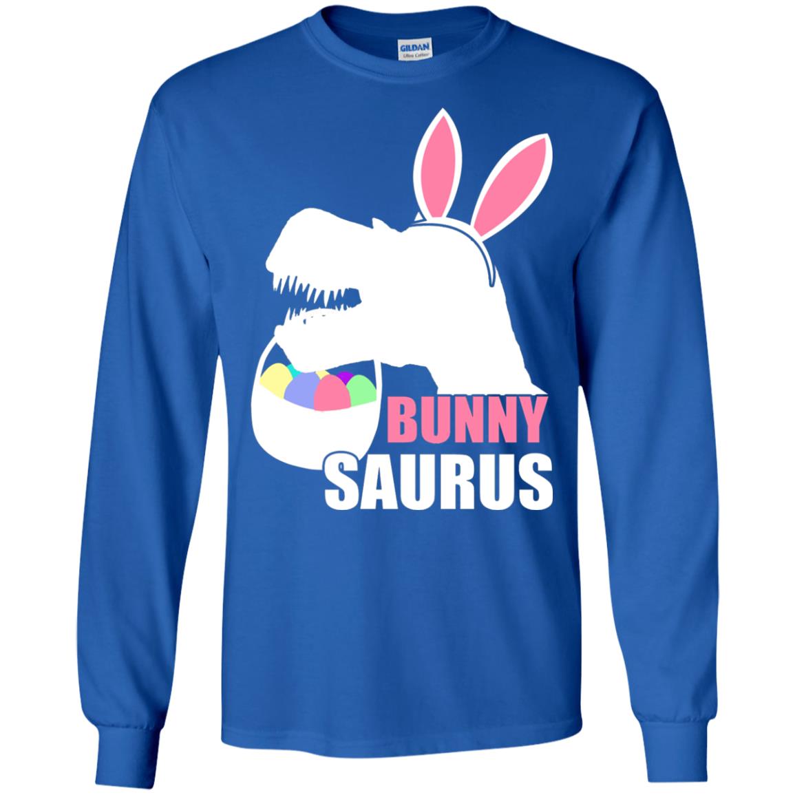 Bunnysaurus Easter Dinosaur Lover Shirt Royal