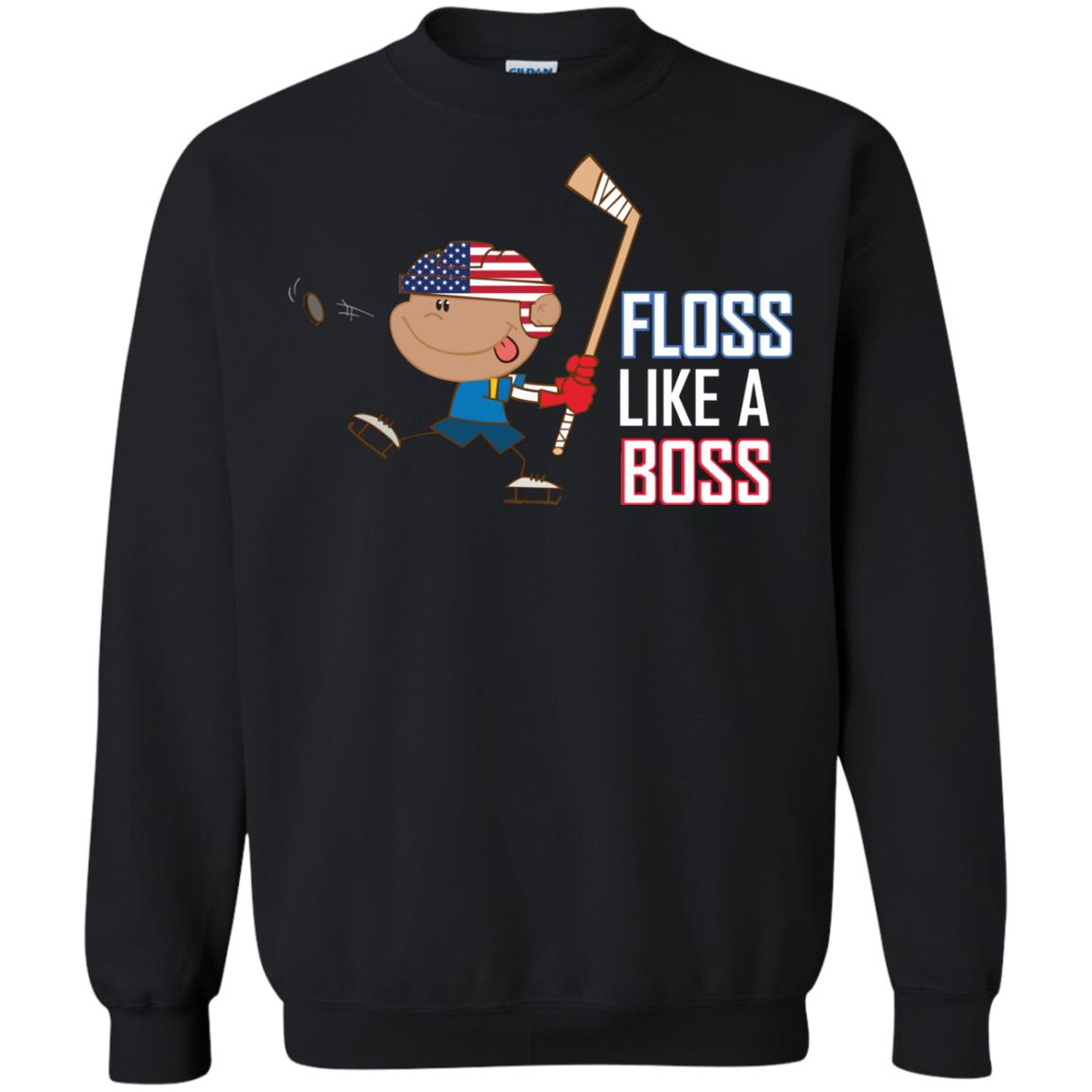 Floss Like A Boss Shirt For Hockey Players Black