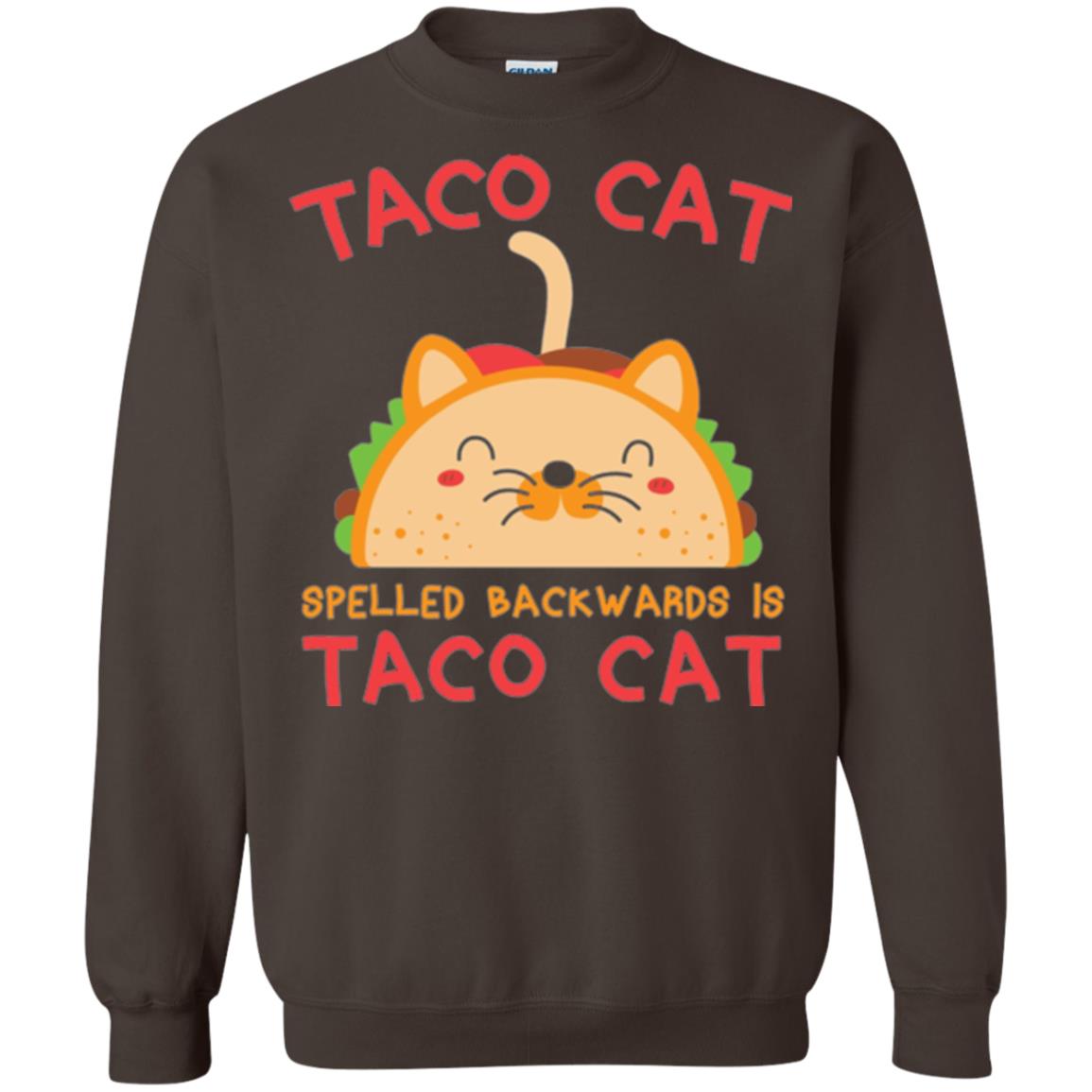 Taco Cat T-shirt Spelled Backwards Is Taco Cat Dark Chocolate