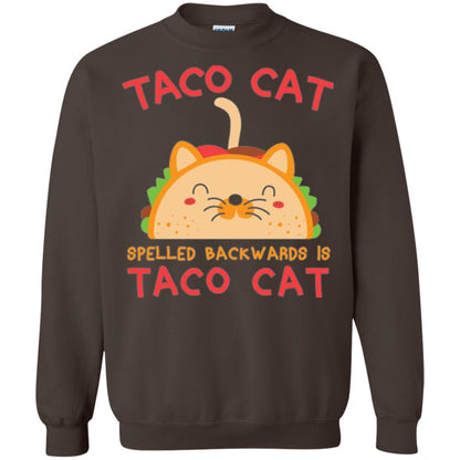 Taco Cat T-shirt Spelled Backwards Is Taco Cat Dark Chocolate