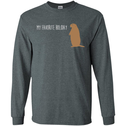 Groundhog Day T-shirt My Favorite Holiday T-shirt Dark Heather