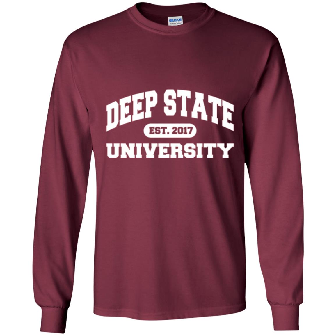 Deep State University T-shirt Maroon