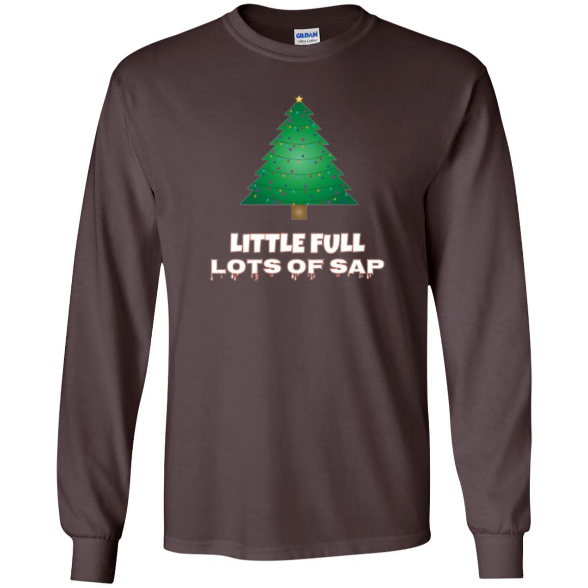 Christmas T-shirt Little Full Lots Of Sap Dark Chocolate