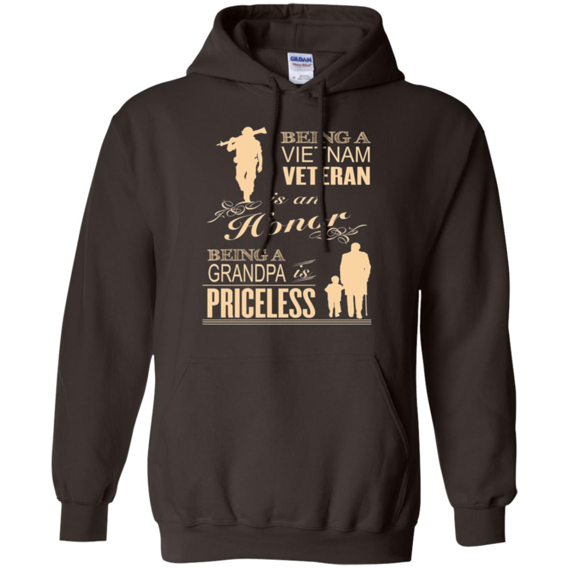 Veteran T-shirt Being A Vietnam Veteran Is An Honor Dark Chocolate