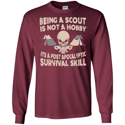 Being A Scout Is Not A Hobby T-shirt Maroon