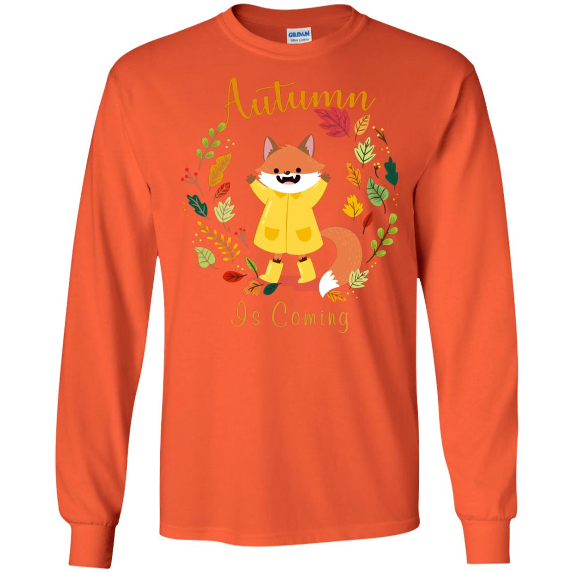 Autumn Is Coming Shirt Orange