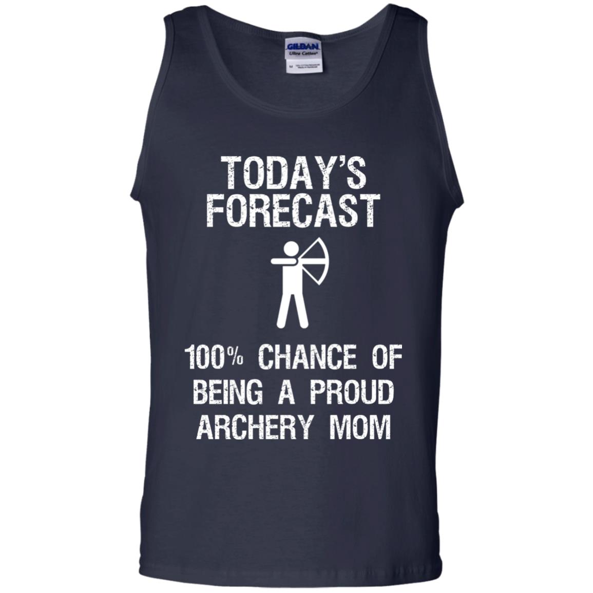 Archery Mom Shirt Forecast Chance Of Being A Proud Archery Mom Navy