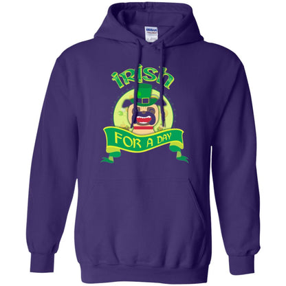 Saint Patrick_s Day T-shirt Amazing I_m Irish Pug Purple