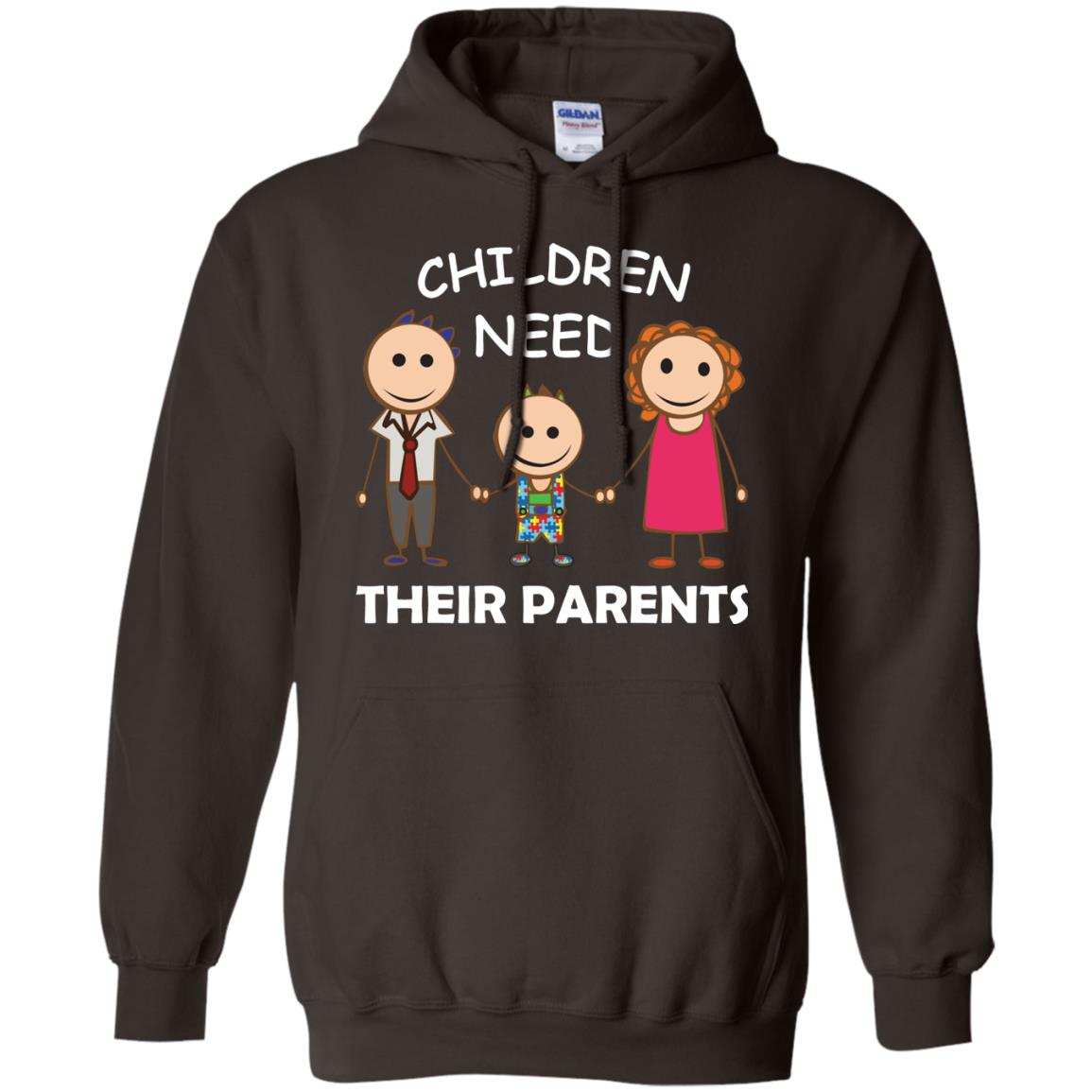 Children Need Their Parents End Separation Family Shirt Dark Chocolate