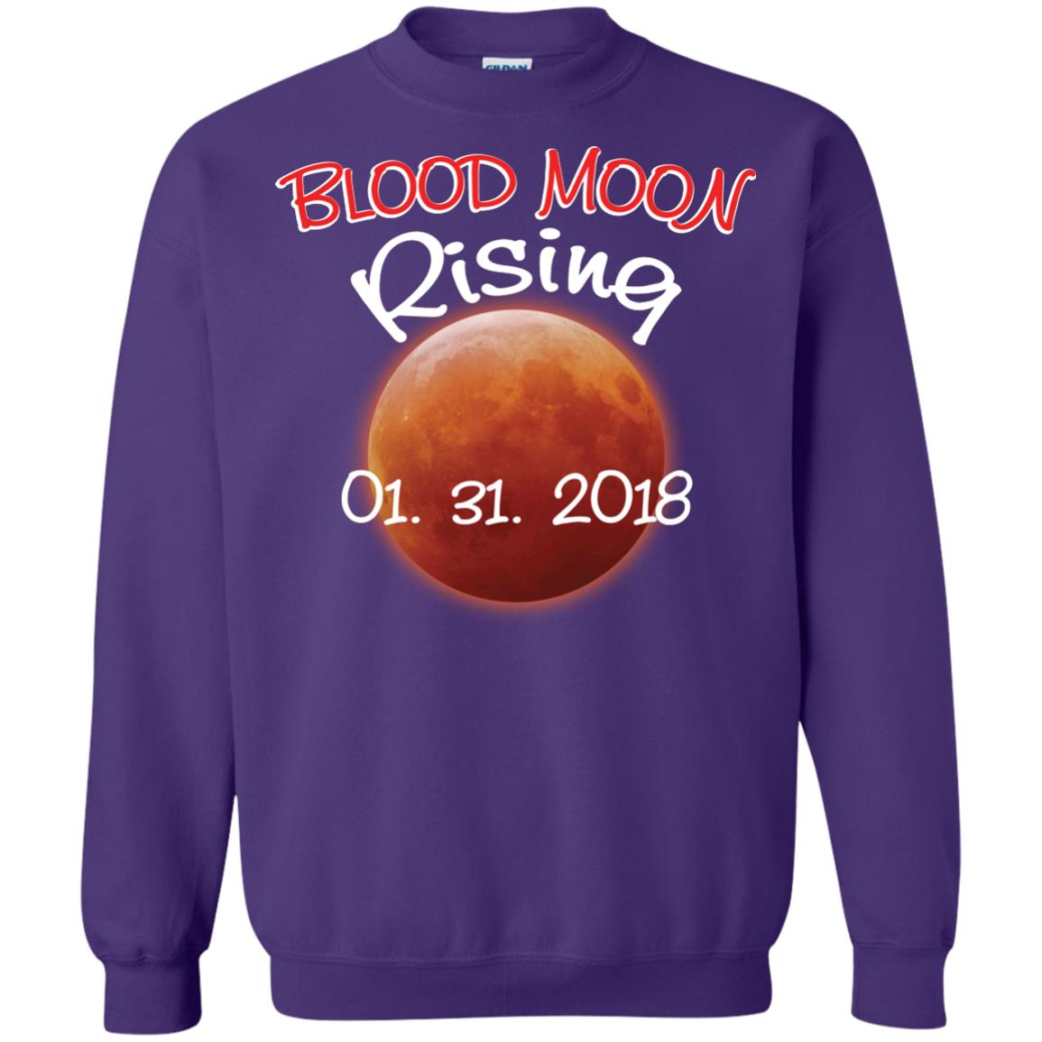Blood Moon T-shirt Rising 01.31.2018 Purple