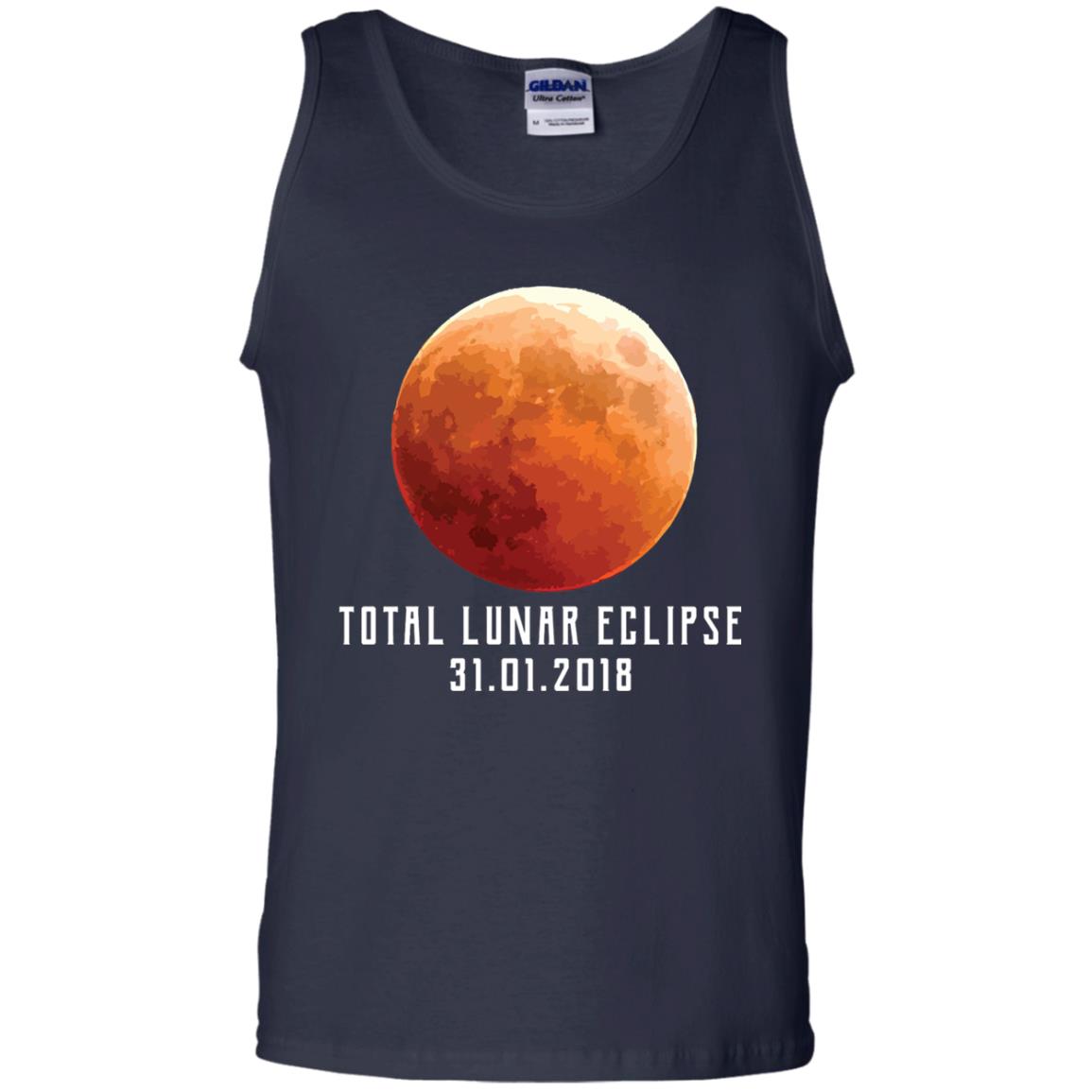 Total Lunar Eclipse Shirt 2018 Astronomy Gift Blood Moon Navy