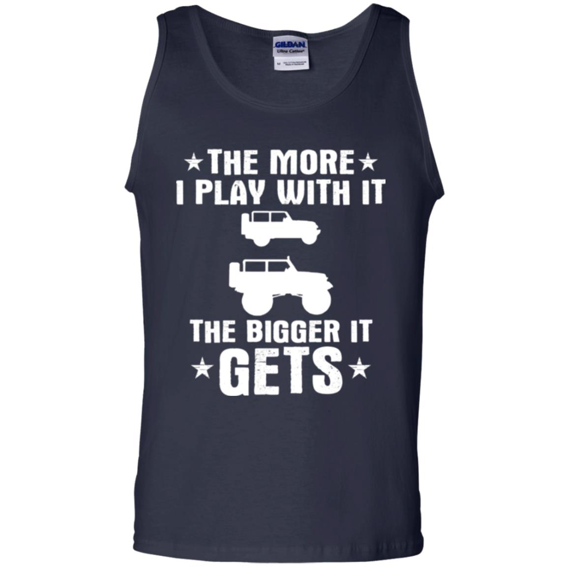 Jeep Lovers T-shirt The More I Play With It The Bigger It Get Navy