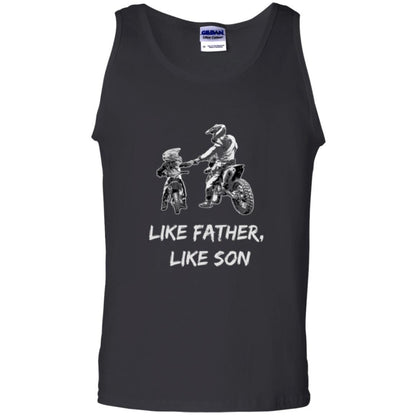 Motocross T-shirt Like Father Like Son T-shirt Black
